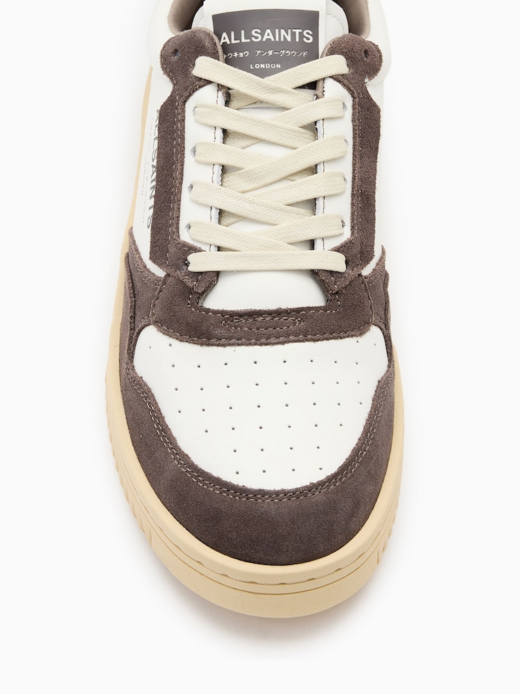 AllSaints White Black Regan Low Shoes - Image 5 of 6