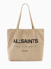 AllSaints Brown Undrground Acid Tote Bag - Image 1 of 7