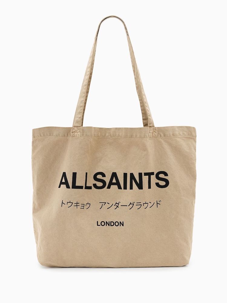 AllSaints Brown Undrground Acid Tote Bag - Image 1 of 7