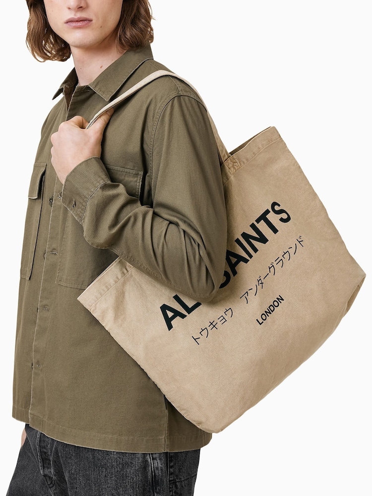 AllSaints Brown Undrground Acid Tote Bag - Image 2 of 7