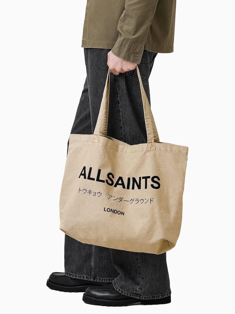 AllSaints Brown Undrground Acid Tote Bag - Image 4 of 7