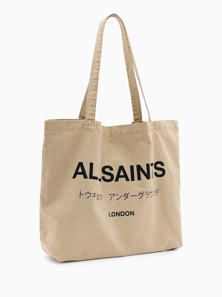 AllSaints Brown Undrground Acid Tote Bag - Image 5 of 7