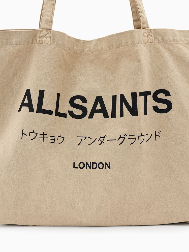 AllSaints Brown Undrground Acid Tote Bag - Image 6 of 7