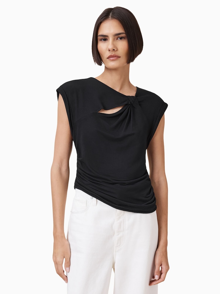 AllSaints Black Robin Top - Image 1 of 7