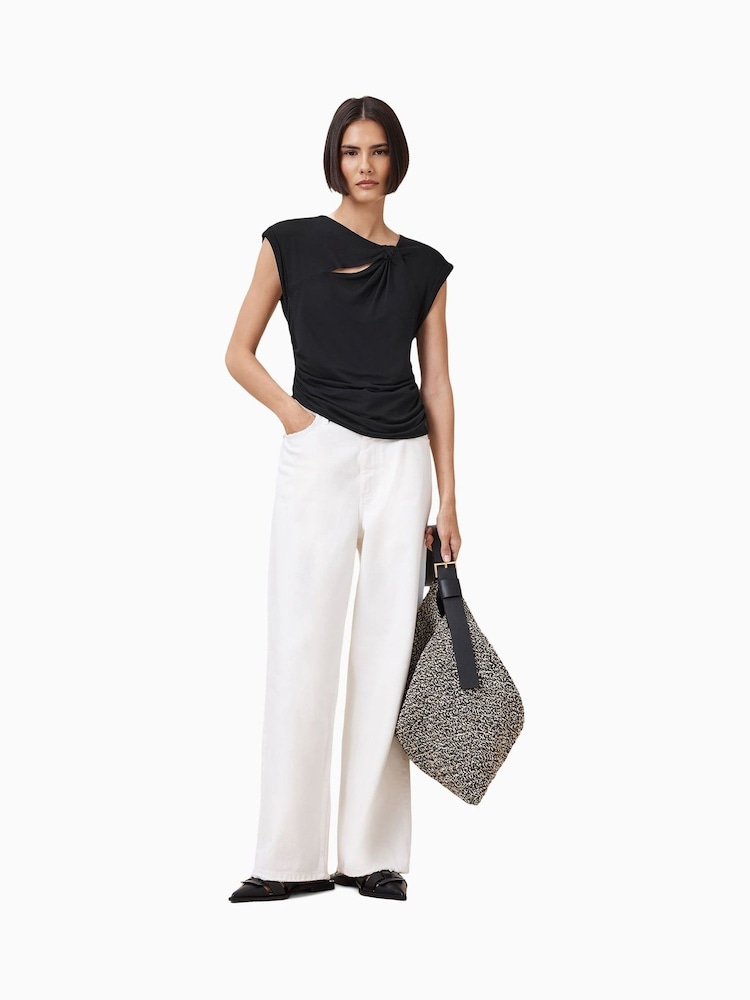 AllSaints Black Robin Top - Image 2 of 7