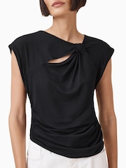 AllSaints Black Robin Top - Image 3 of 7