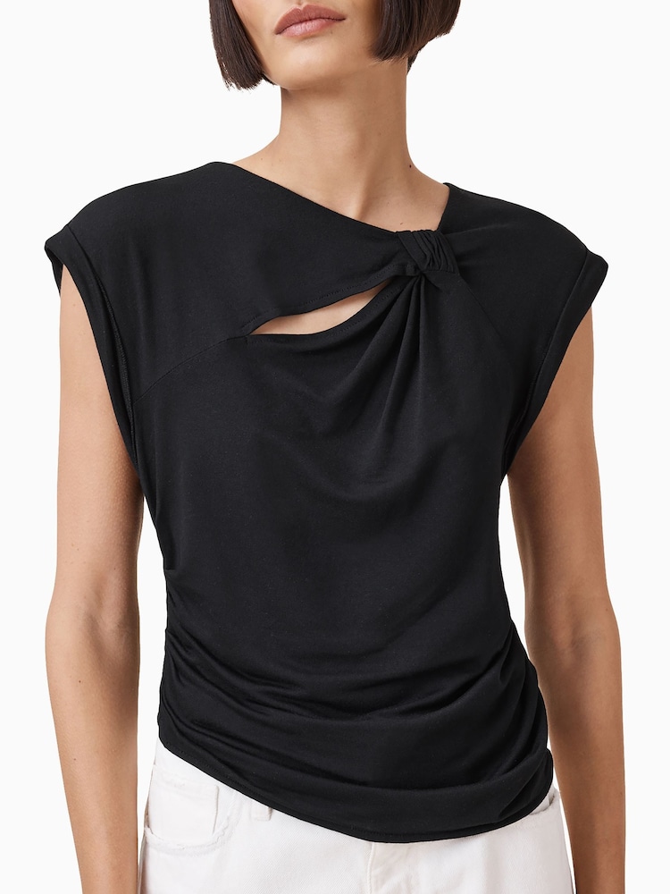 AllSaints Black Robin Top - Image 3 of 7