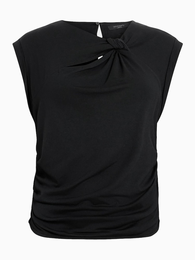 AllSaints Black Robin Top - Image 7 of 7