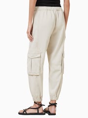 AllSaints White Freda Tencel Trousers - Image 5 of 8
