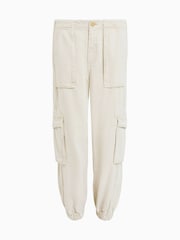 AllSaints White Freda Tencel Trousers - Image 8 of 8