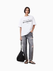 Белый - AllSaints Avri 100% Cotton T-Shirt - Image 3 of 8