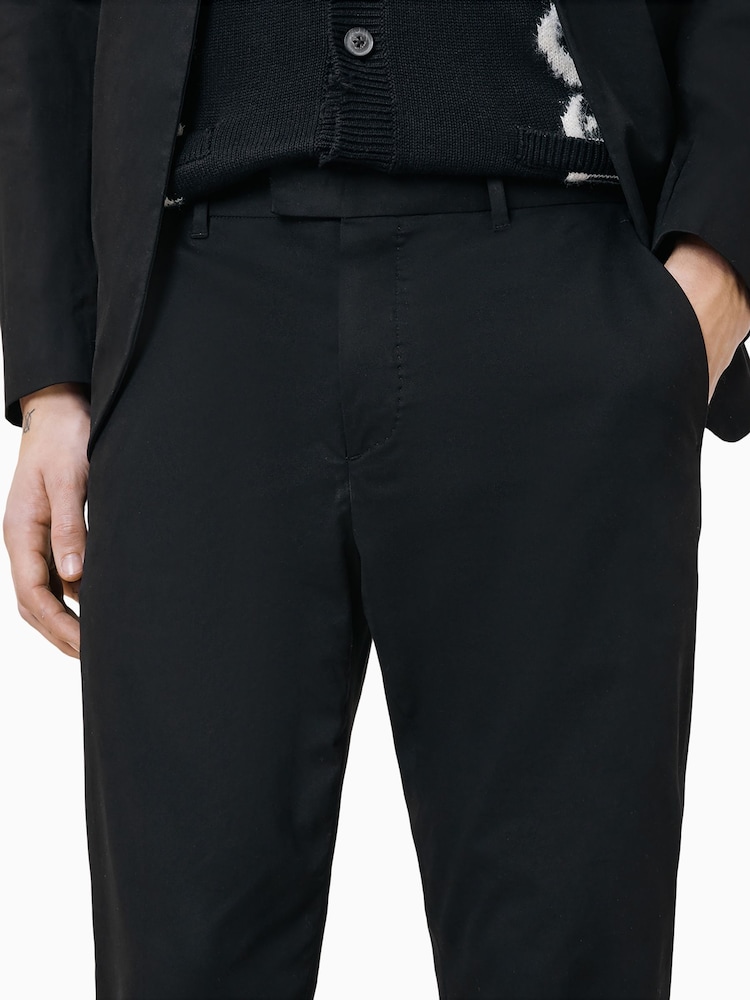 AllSaints Black Odin Trousers - Image 6 of 7