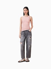 AllSaints Pink Rina Tank - Image 3 of 6
