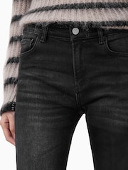 AllSaints Black Haldan Slim Bootcut Jeans - Image 3 of 8