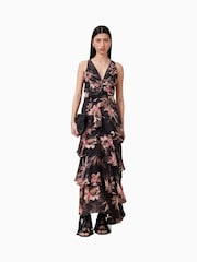 AllSaints Black Cali Dress - Image 1 of 8