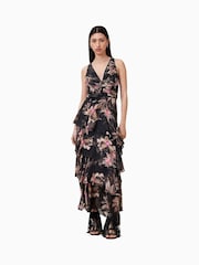 AllSaints Black Cali Dress - Image 3 of 8