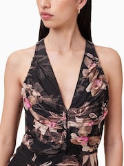 AllSaints Black Cali Dress - Image 4 of 8