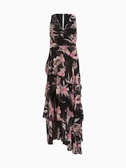 AllSaints Black Cali Dress - Image 6 of 8