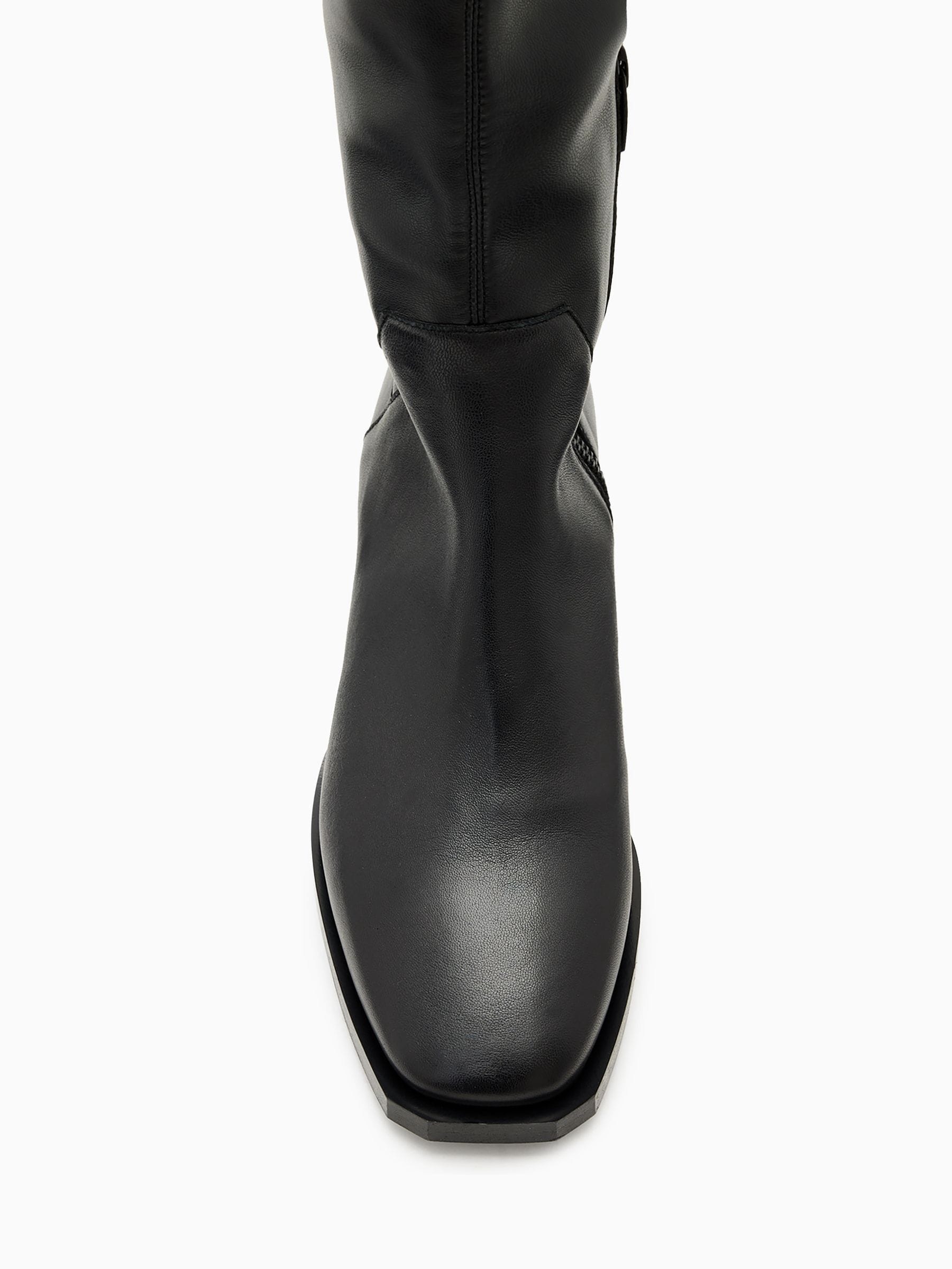 Buy AllSaints Black Avril Knee High Boots from Next USA