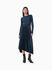 AllSaints Blue Fay Dress - Image 1 of 9