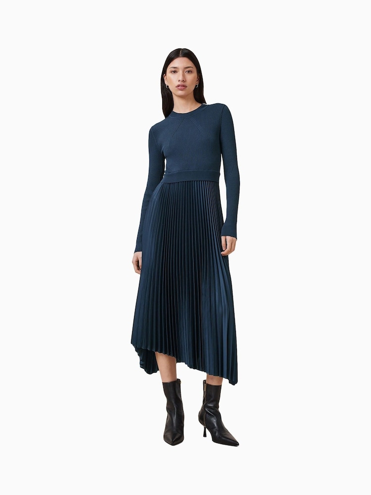 AllSaints Blue Fay Dress - Image 1 of 9