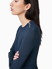 AllSaints Blue Fay Dress - Image 3 of 9