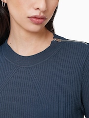 AllSaints Blue Fay Dress - Image 5 of 9