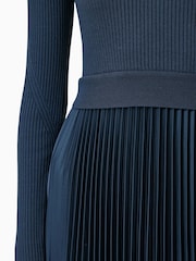AllSaints Blue Fay Dress - Image 6 of 9