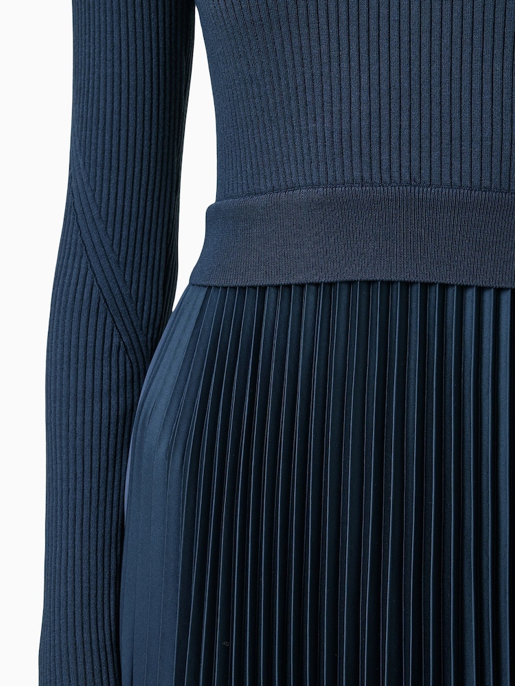 AllSaints Blue Fay Dress - Image 6 of 9