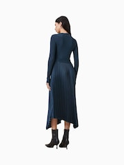 AllSaints Blue Fay Dress - Image 7 of 9