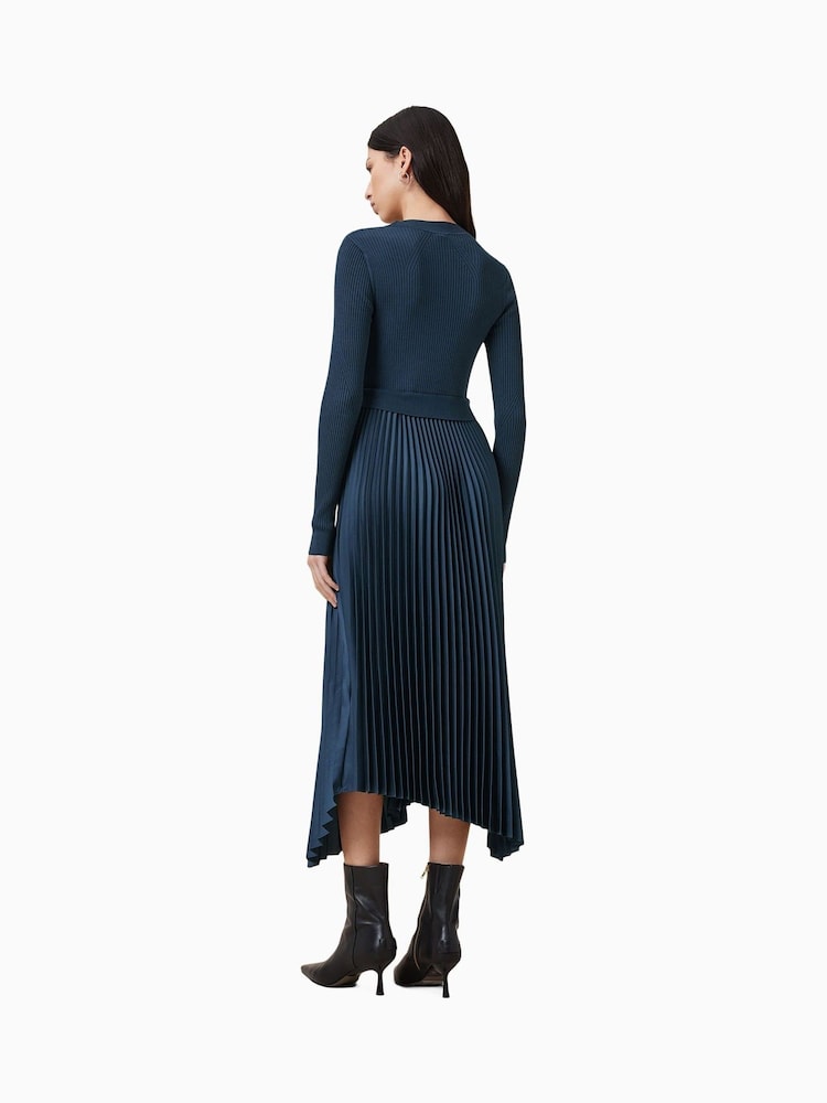 AllSaints Blue Fay Dress - Image 7 of 9