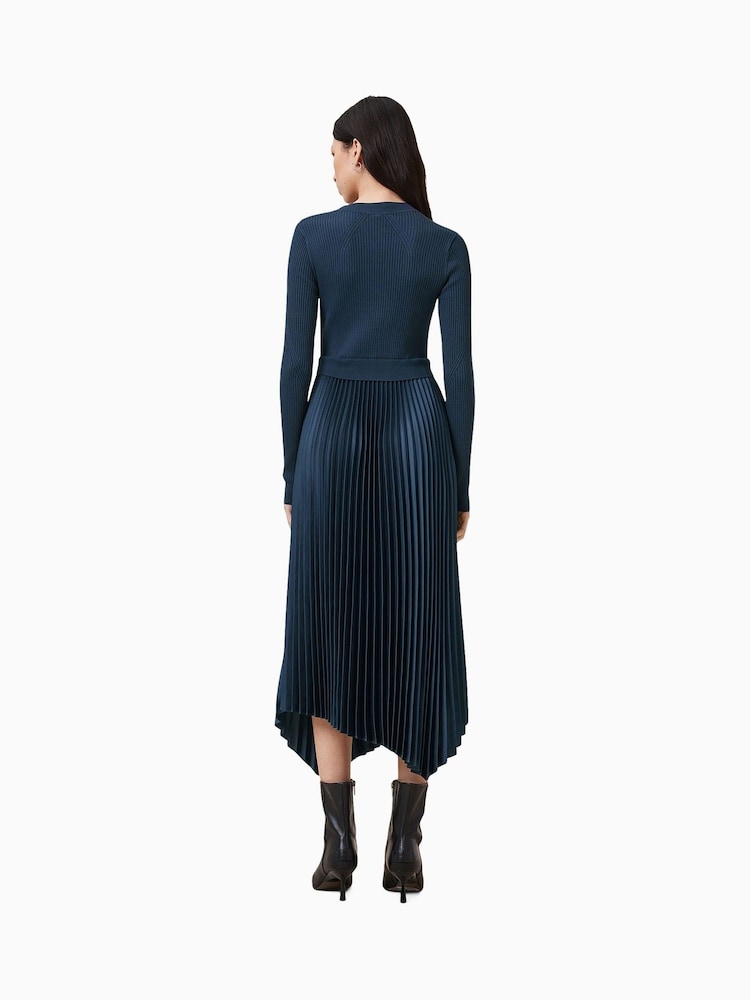 AllSaints Blue Fay Dress - Image 8 of 9