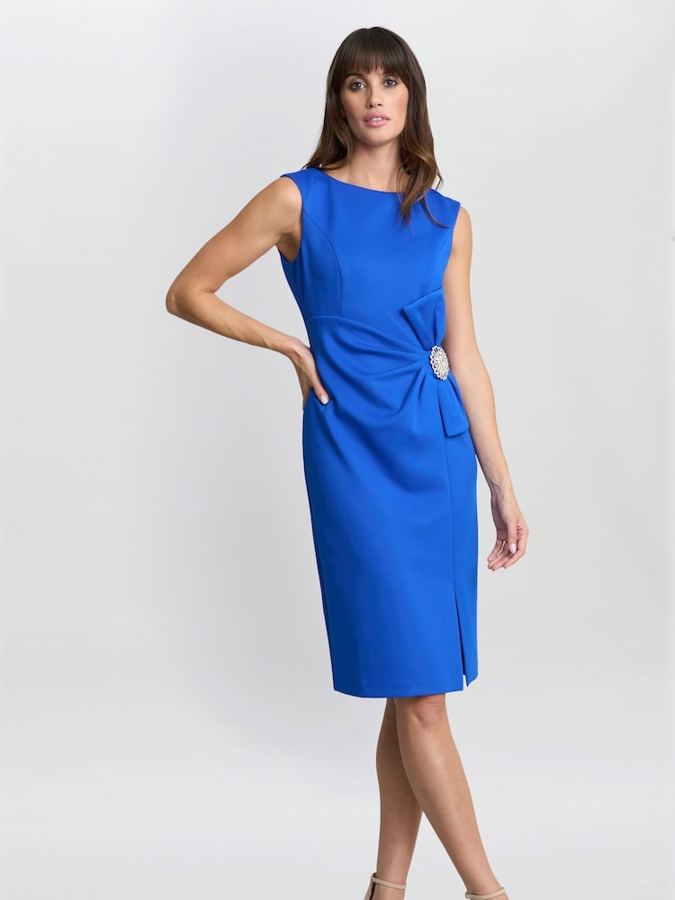 Elsie Wrap Dress With Embellishment - Image 1 of 4