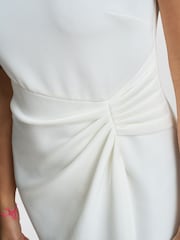 Gina Bacconi Sansa Wrap Dress With Beaded Neck - Image 4 of 6