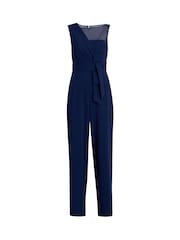 Gina Bacconi Blue Pia Crepe Jumpsuit - Imagen 5 de 5