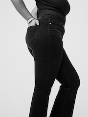 črna - Hlače iz rebrastega žameta Bootcut Hourglass - Slika 5 iz 8