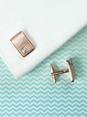 Personalised Cufflinks With Crystal by Treat Republic - Image 3 of 5