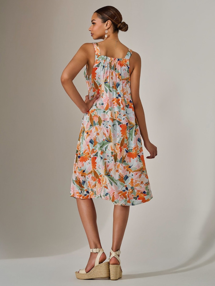 Jolie Moi Light Natural A-Line Pocket Smock Dress - Image 2 of 6 Jolie Moi Light Natural A-Line Pocket Smock Dress - Image 2 of 6