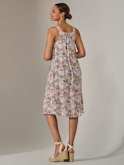 Jolie Moi Natural A-Line Pocket Smock Dress - Image 2 of 6