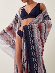 Monsoon Natural Ava Zigzag Stripe Beach Cover-Up - Image 5 of 6