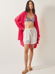Monsoon Red Esme Beach Shirt Dress - Image 3 of 5