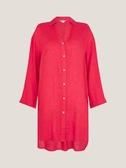 Monsoon Red Esme Beach Shirt Dress - Image 5 of 5