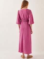 Monsoon Stella Stripe Twist-Front Maxi Dress - Bild 3 von 4
