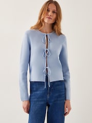 Monsoon Blue Tula Tie Cardigan - Image 1 of 4