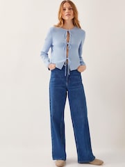 Monsoon Blue Tula Tie Cardigan - Image 3 of 4