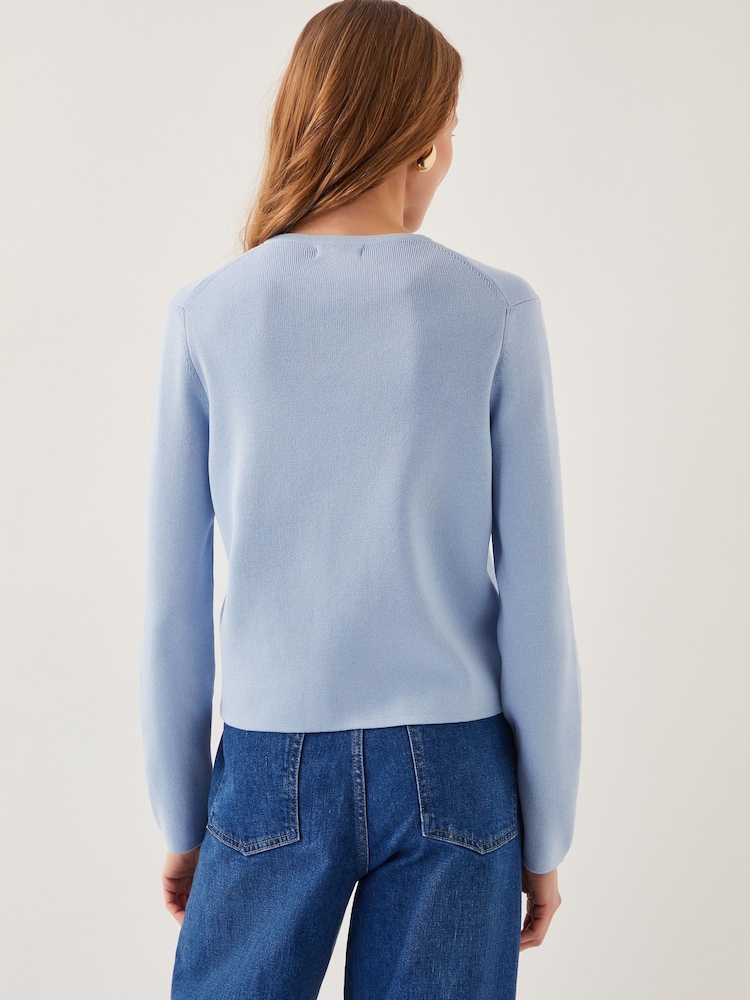 Monsoon Blue Tula Tie Cardigan - Image 4 of 4