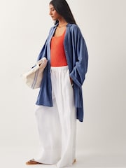 Monsoon Blue Esme Beach Shirt Dress - Image 1 of 6