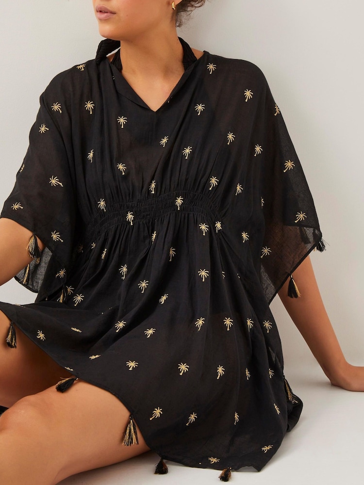Monsoon Ivy Palm Embroidered Kaftan - Imagen 2 de 5 Monsoon Ivy Palm Embroidered Kaftan - Imagen 2 de 5