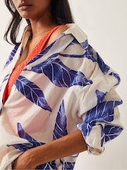 Camisa de algodón 100 % con estampado de palmeras Dinah de Monsoon - Imagen 4 de 5