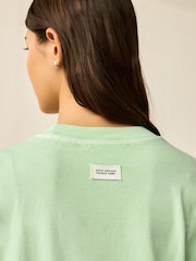 Lime Green Pure 100% Cotton Artist Editions | Frankie Thorp X Next Painted Spicy Margarita Oversize Short Sleeve T-Shirt - Image 5 of 8